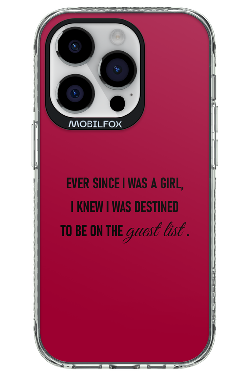 Guest List - Apple iPhone 14 Pro