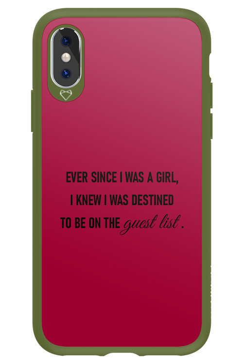 Guest List - Apple iPhone XS