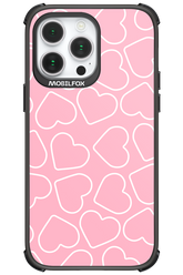 Line Heart Pink - Apple iPhone 14 Pro Max