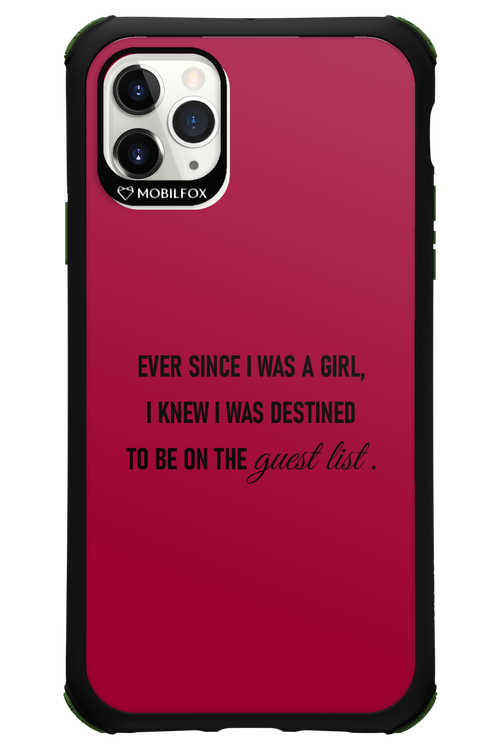 Guest List - Apple iPhone 11 Pro Max