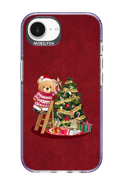 Christmas Bear (Burgundy) - Apple iPhone 16e