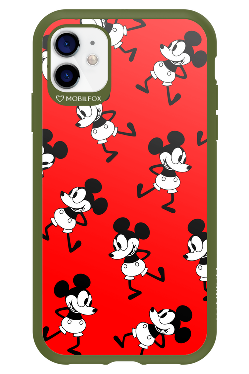 Iconic Mouse (red pattern) - Apple iPhone 11