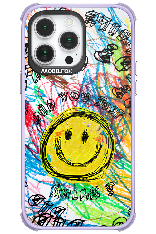 Crayon Smiley Colorful - Apple iPhone 14 Pro Max