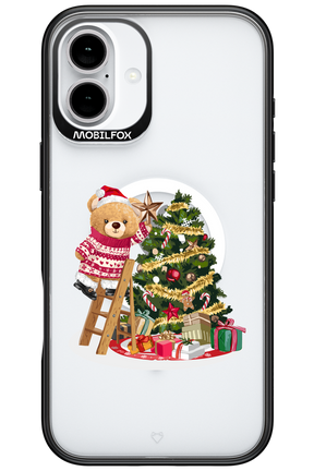 Christmas Bear (Transparent) - Apple iPhone 16 Plus
