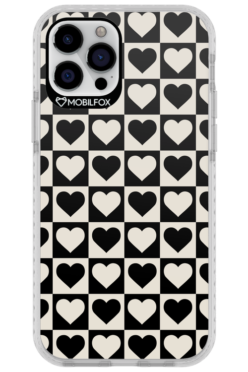 Checkered Heart - Apple iPhone 12 Pro