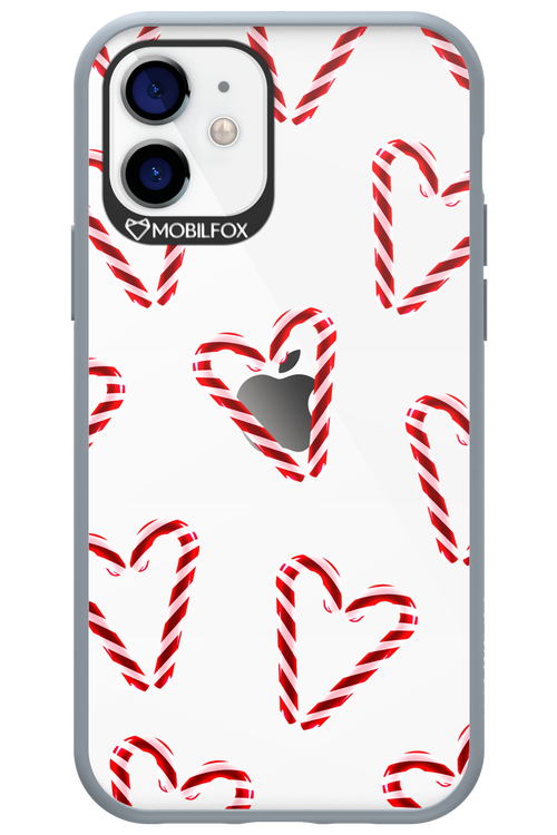 Candy Cane Hearts - Apple iPhone 12