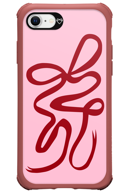 Burgundy Bow - Apple iPhone SE 2022