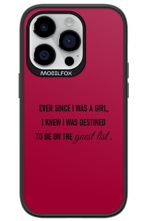 Guest List - Apple iPhone 14 Pro