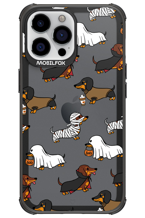 Scary Dachshund (Transparent) - Apple iPhone 13 Pro Max