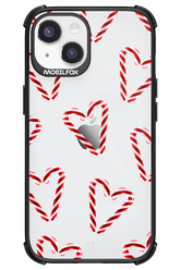 Candy Cane Hearts - Apple iPhone 14