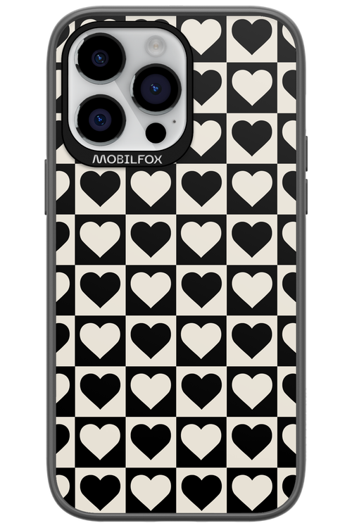 Checkered Heart - Apple iPhone 14 Pro Max