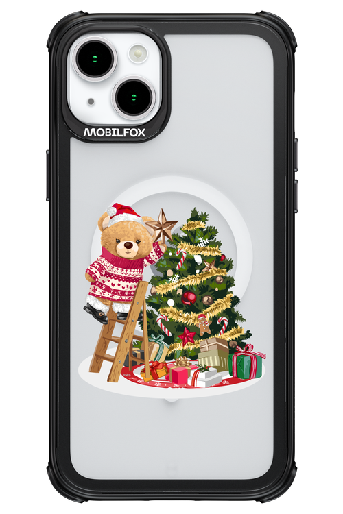 Christmas Bear (Transparent) - Apple iPhone 15 Plus