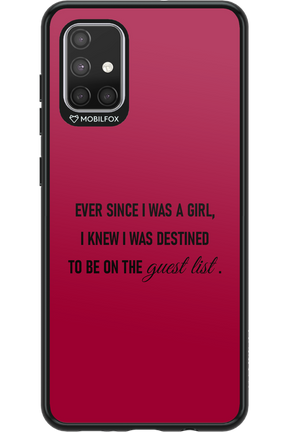 Guest List - Samsung Galaxy A71