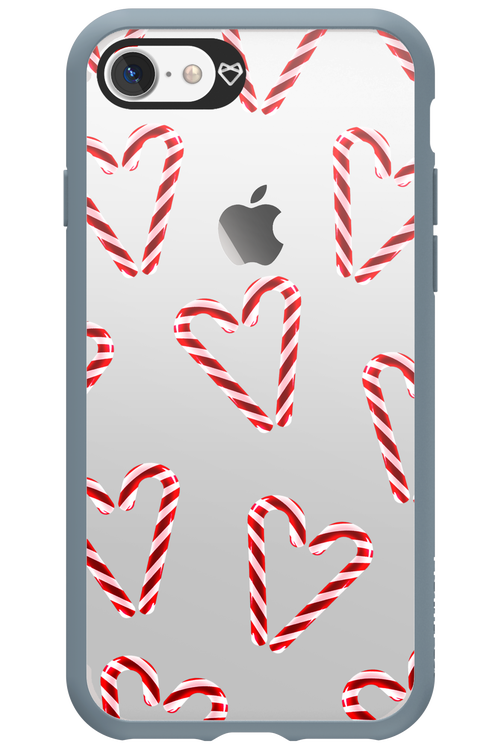 Candy Cane Hearts - Apple iPhone 7