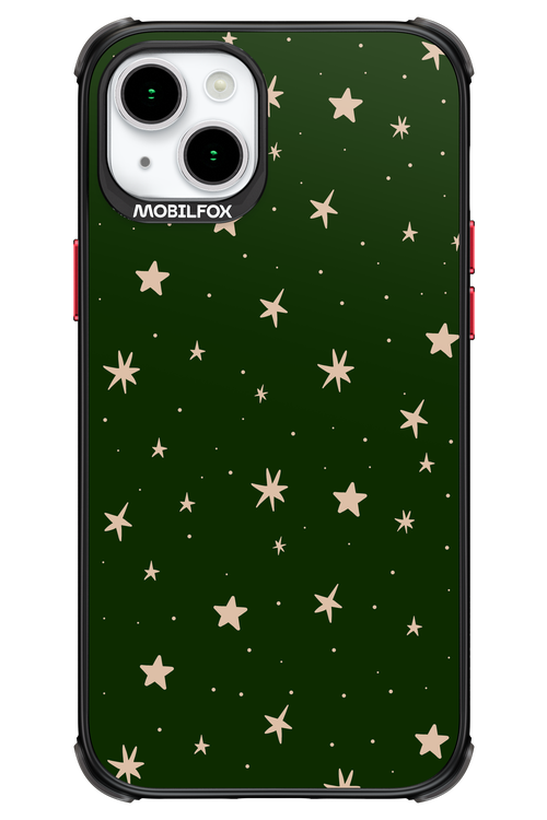 Forest Green Stars - Apple iPhone 15 Plus