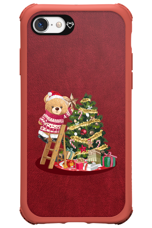 Christmas Bear (Burgundy) - Apple iPhone 7