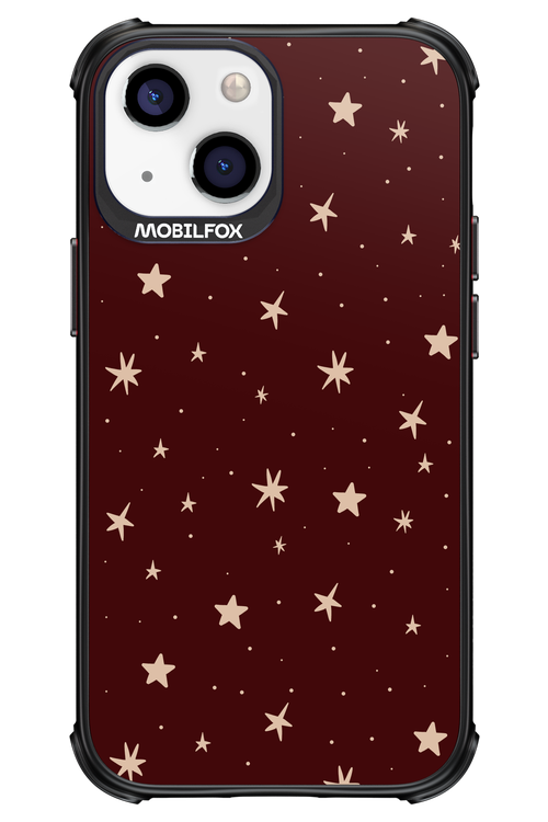 Burgundy Stars - Apple iPhone 13 Mini
