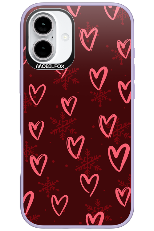 Christmas Hearts - Apple iPhone 16 Plus