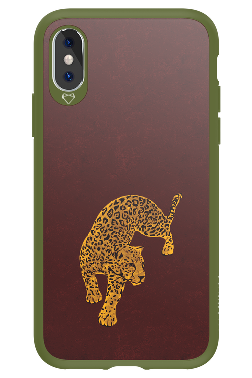 Burgundy Leopard - Apple iPhone X