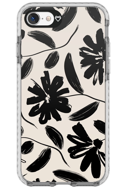 Monochrome Flowerss - Apple iPhone 7