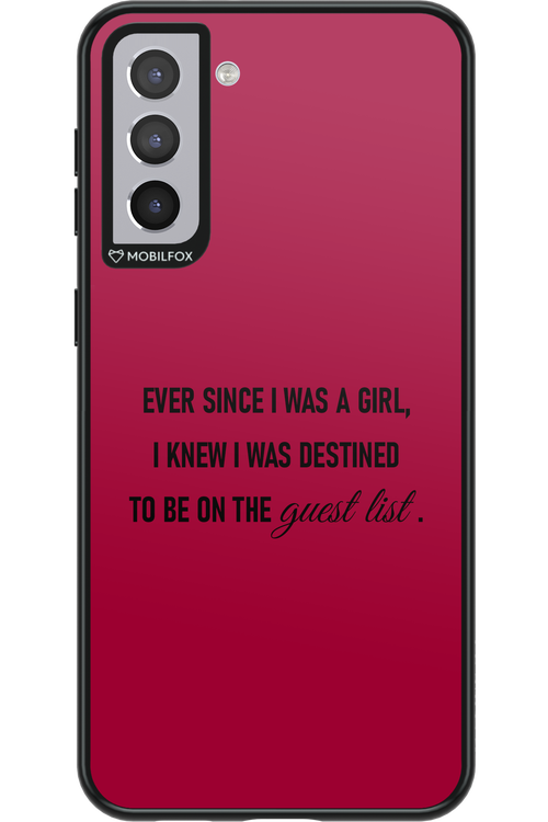 Guest List - Samsung Galaxy S21+