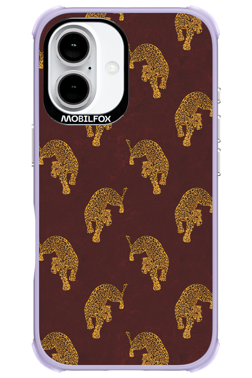 Burgundy Leopard Pattern - Apple iPhone 16