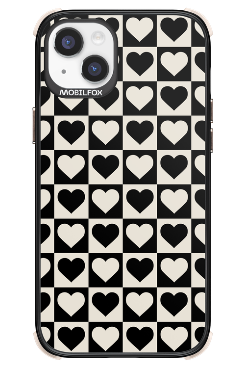 Checkered Heart - Apple iPhone 14 Plus