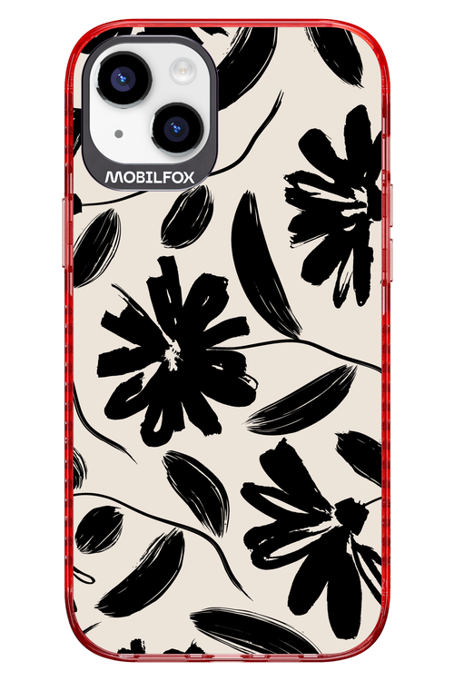 Monochrome Flowerss - Apple iPhone 14 Plus