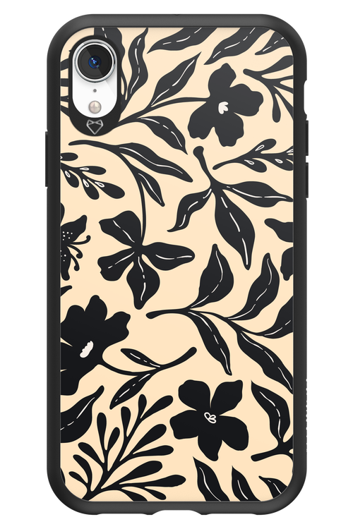 Black Flowers 2.0 - Apple iPhone XR