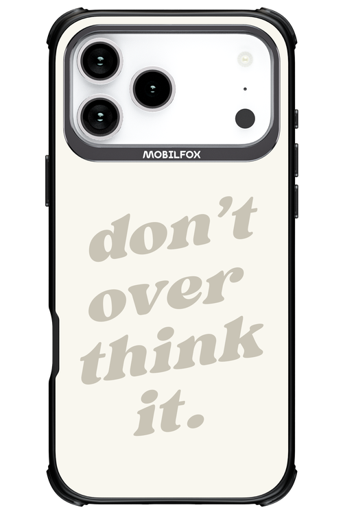 No OverThink - Apple iPhone 17 Pro Max