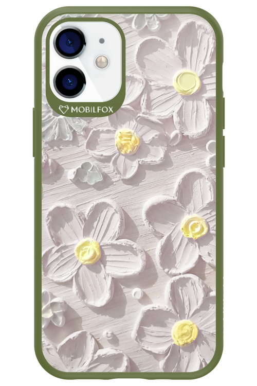 White Flowers - Apple iPhone 12 Mini