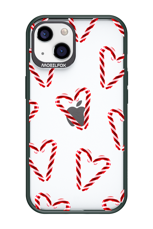 Candy Cane Hearts - Apple iPhone 13
