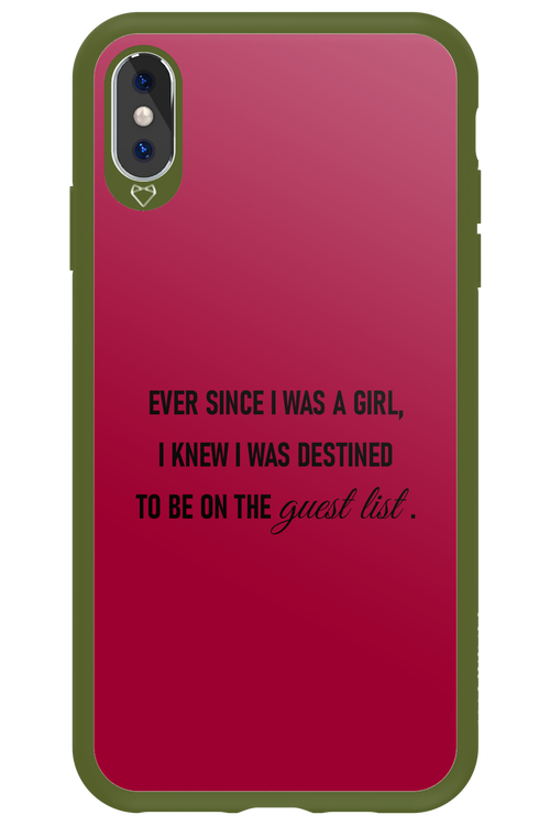 Guest List - Apple iPhone XS Max