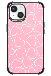 Line Heart Pink - Apple iPhone 14