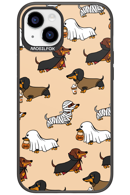 Scary Dachshund - Apple iPhone 15 Plus