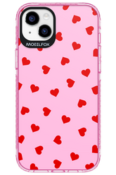 Sprinkle Heart Pink - Apple iPhone 14 Plus