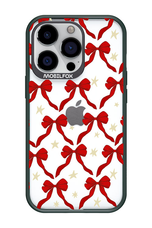 Bow & Stars (Transparent) - Apple iPhone 13 Pro