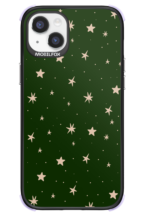 Forest Green Stars - Apple iPhone 14 Plus