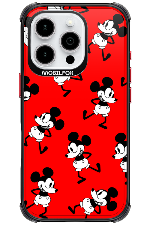 Iconic Mouse (red pattern) - Apple iPhone 16 Pro