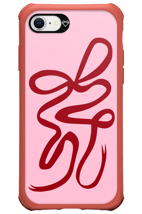Burgundy Bow - Apple iPhone SE 2022