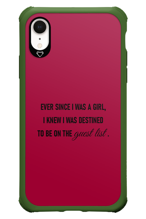 Guest List - Apple iPhone XR