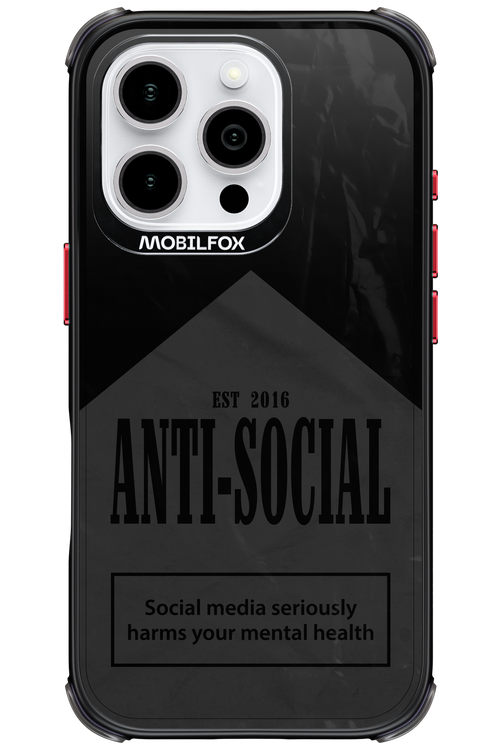 ANTI-SOCIAL (BLVCK) 2.0 - Apple iPhone 16 Pro