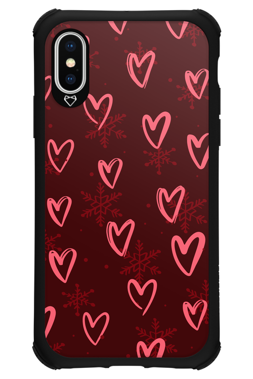 Christmas Hearts - Apple iPhone XS