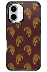 Burgundy Leopard Pattern - Apple iPhone 16