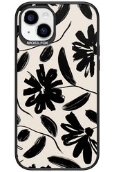 Monochrome Flowerss - Apple iPhone 15 Plus
