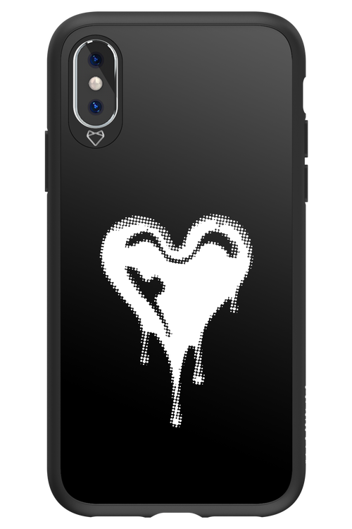 Heart Black - Apple iPhone X