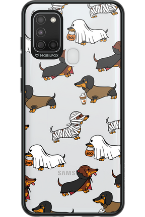 Scary Dachshund (Transparent) - Samsung Galaxy A21 S