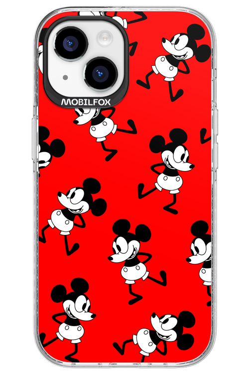 Iconic Mouse (red pattern) - Apple iPhone 15