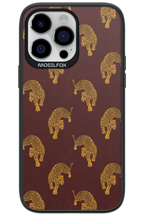 Burgundy Leopard Pattern - Apple iPhone 14 Pro Max