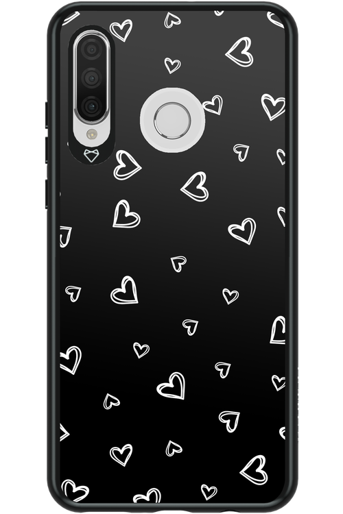Monochrome Hearts 2.0 - Huawei P30 Lite